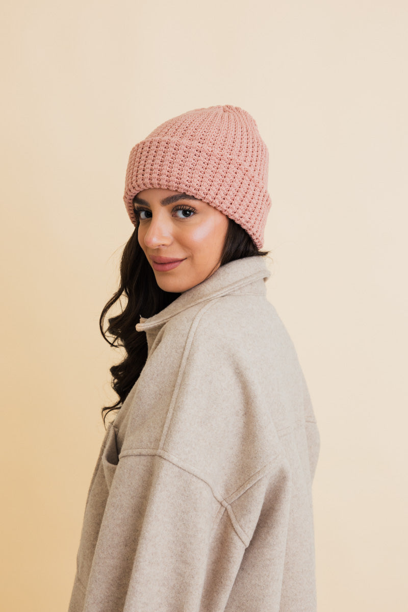 Soul Flow Apparel | Boho Toasty Waffle Puff Beanie