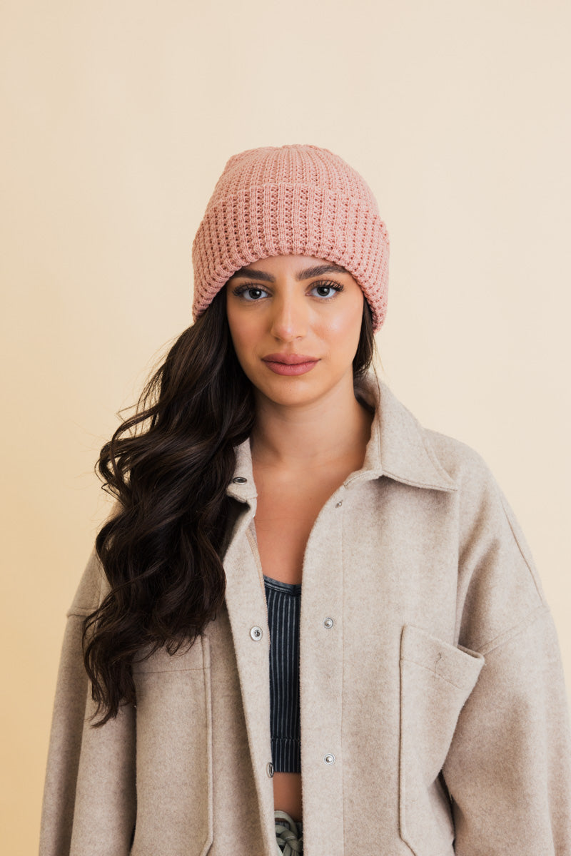 Soul Flow Apparel | Boho Toasty Waffle Puff Beanie