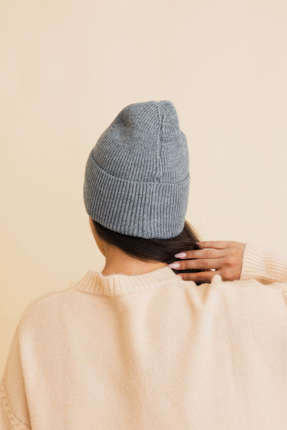 Square Sparkle Smiles Ribbed Beanie-Soul Flow Apparel