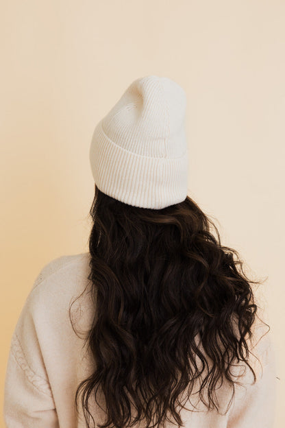 Square Sparkle Smiles Ribbed Beanie-Soul Flow Apparel