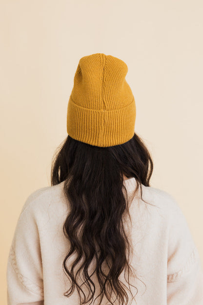 Square Sparkle Smiles Ribbed Beanie-Soul Flow Apparel