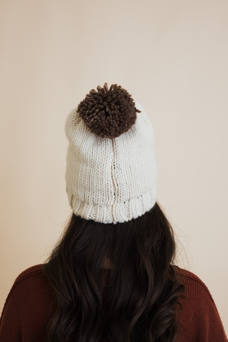 Snuggle & Happy Cheer Up Pom Beanie-Soul Flow Apparel