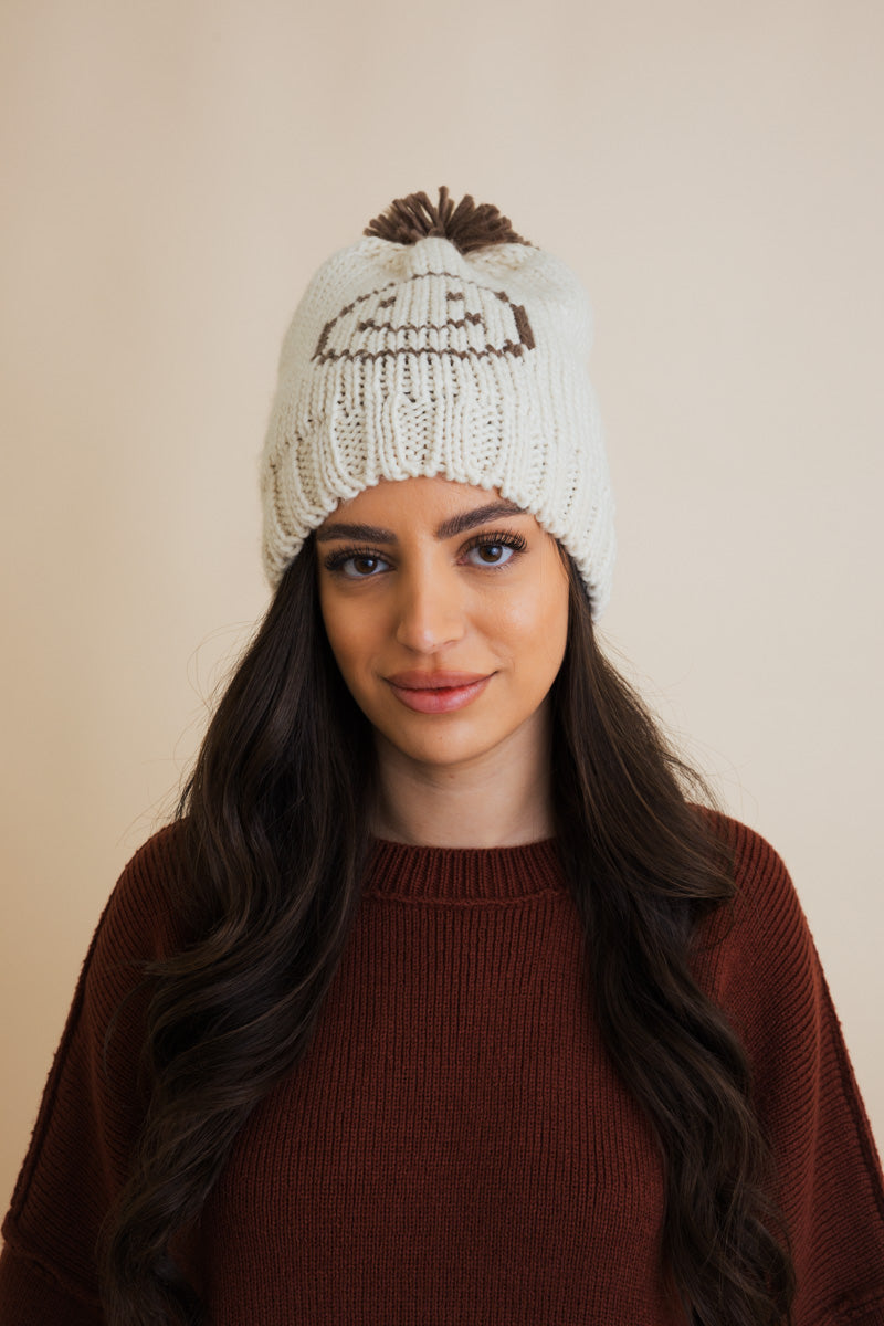 Snuggle & Happy Cheer Up Pom Beanie-Soul Flow Apparel
