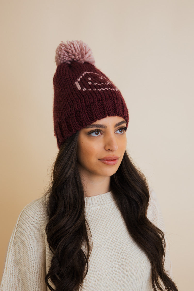 Snuggle & Happy Cheer Up Pom Beanie-Soul Flow Apparel