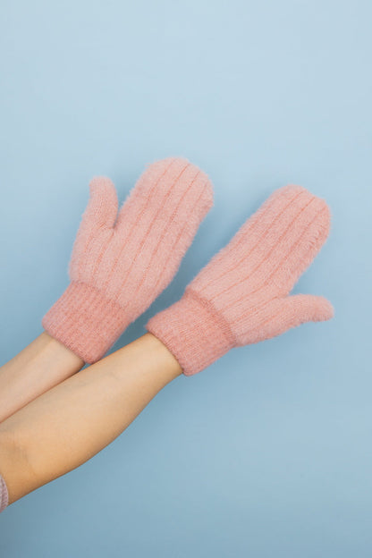 Plush Pastel Fuzzy Winter Mittens 🧤 Leto Collection