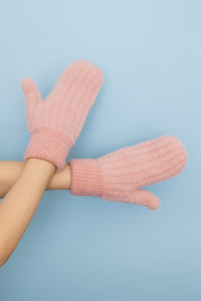 Plush Pastel Fuzzy Winter Mittens ????-Soul Flow Apparel