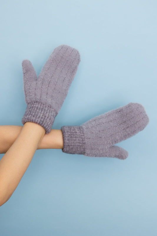 Plush Pastel Fuzzy Winter Mittens ????-Soul Flow Apparel