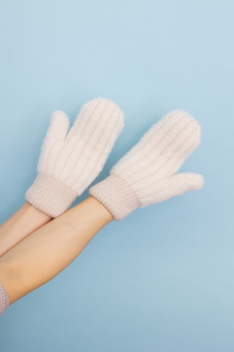 Plush Pastel Fuzzy Winter Mittens ????-Soul Flow Apparel