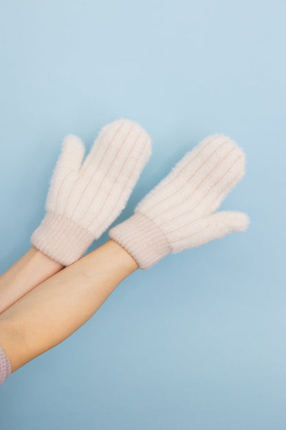 Plush Pastel Fuzzy Winter Mittens 🧤 Leto Collection