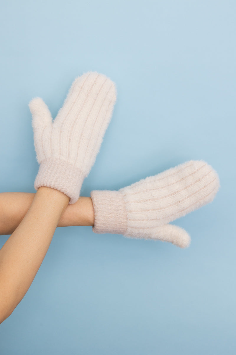 Plush Pastel Fuzzy Winter Mittens ????-Soul Flow Apparel