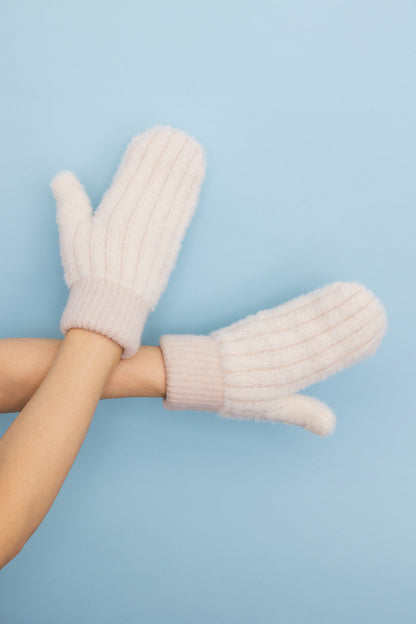 Plush Pastel Fuzzy Winter Mittens 🧤 Leto Collection