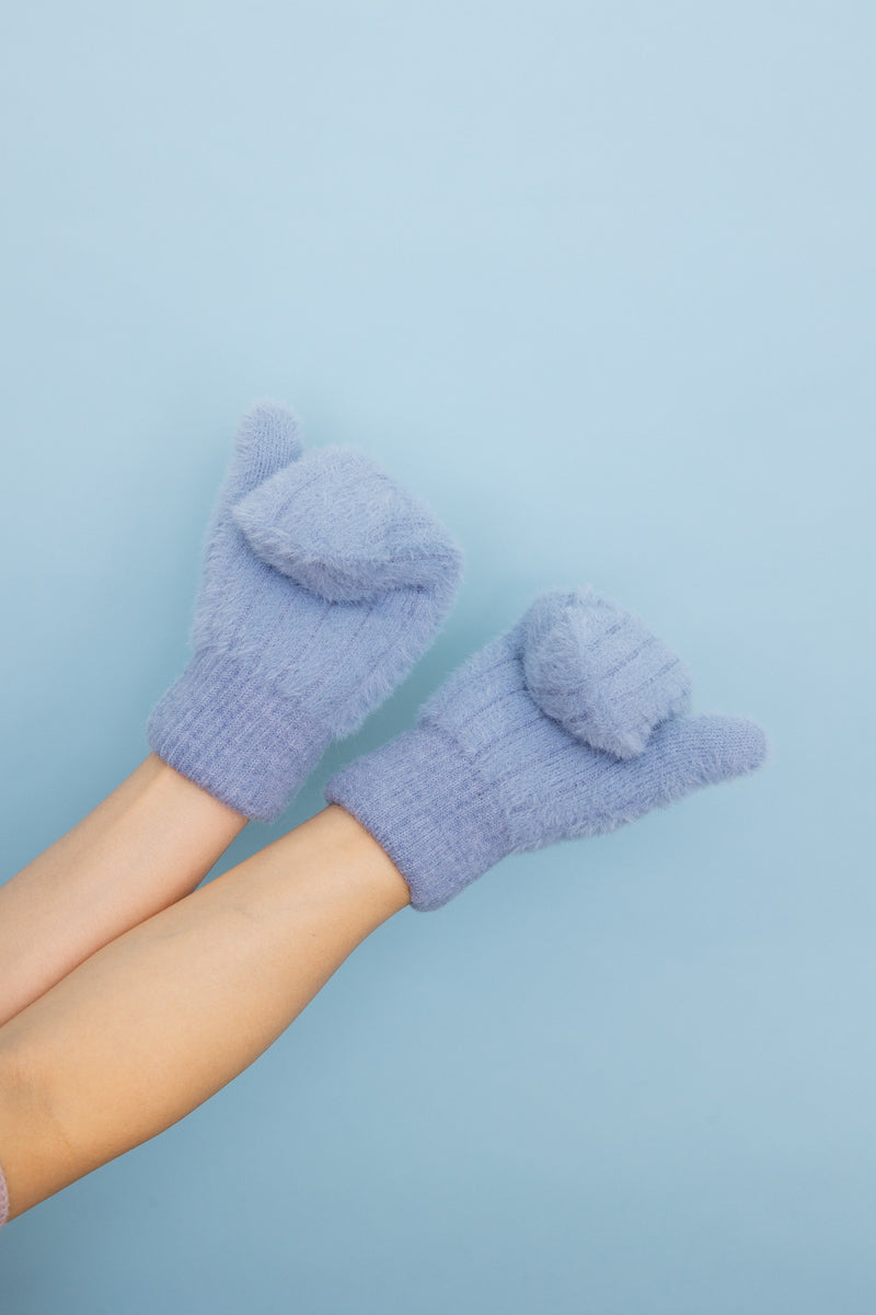 Plush Pastel Fuzzy Winter Mittens ????-Soul Flow Apparel