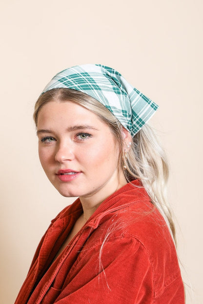 Triangle Flannel Head Scarf Hats & Hair