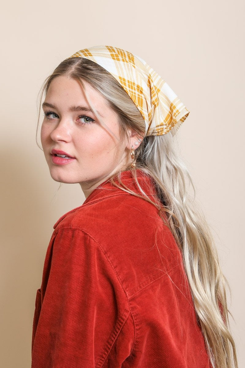 Triangle Flannel Head Scarf-Soul Flow Apparel