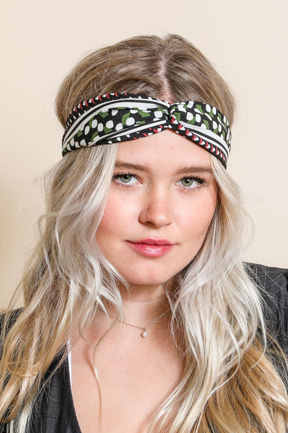 Mod Pattern Twist Headband - Bohemian, Chic, Versatile ????-Soul Flow Apparel