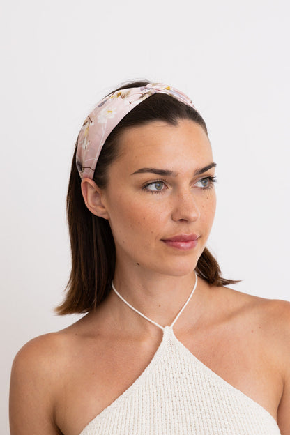 Secret Garden Satin Smooth Floral Headband ????-Soul Flow Apparel