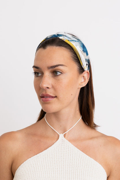 Cosmic Marbled Tie Dye Chiffon Headband-Soul Flow Apparel