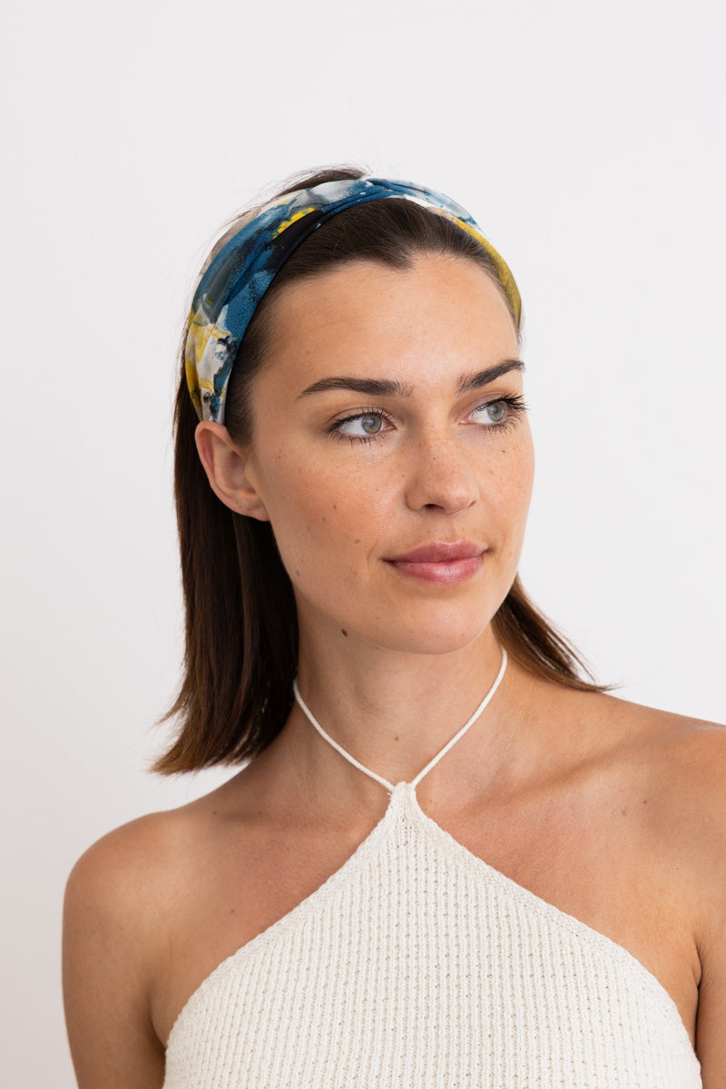Cosmic Marbled Tie Dye Chiffon Headband-Soul Flow Apparel