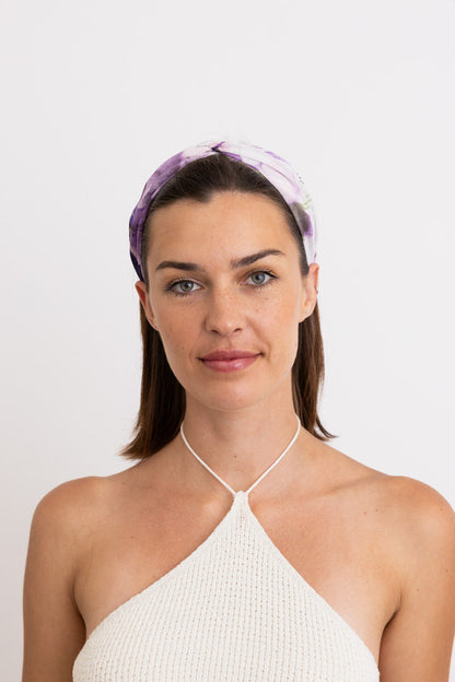Cosmic Marbled Tie Dye Chiffon Headband-Soul Flow Apparel