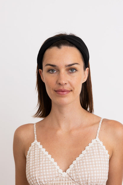 Pleated Solid Color Summer Headband??-Soul Flow Apparel