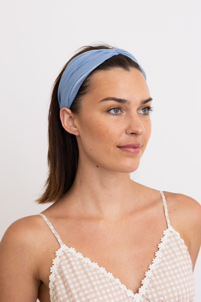 Pleated Solid Color Summer Headband??-Soul Flow Apparel