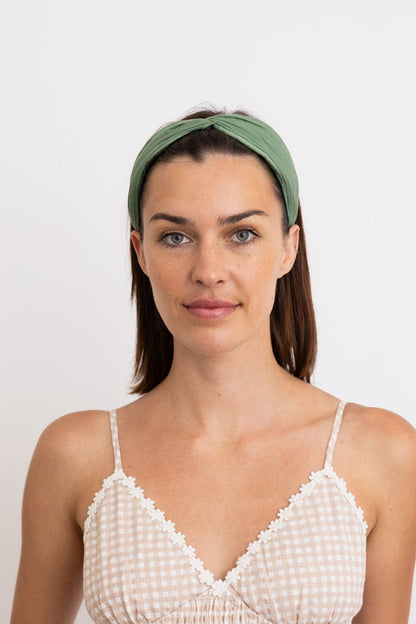 Pleated Solid Color Summer Headband??-Soul Flow Apparel