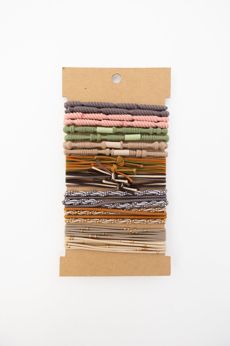 Retro Bohemian Stackable Hair Tie Bracelet Set????-Soul Flow Apparel