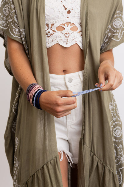 Solid Hues Twisted Stackable Hair Tie Bracelet Set ????-Soul Flow Apparel