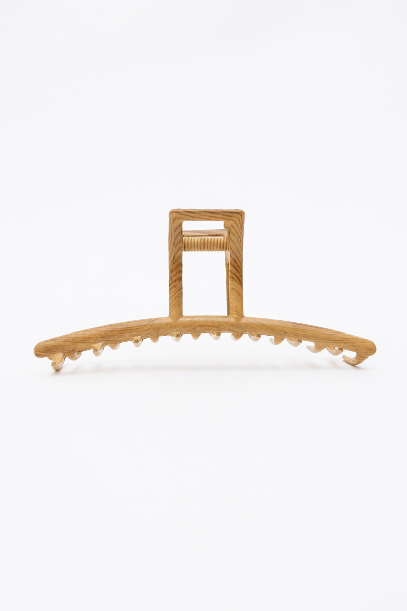 Retro Wood Grain Metal Hair Claw Clip Leto Collection