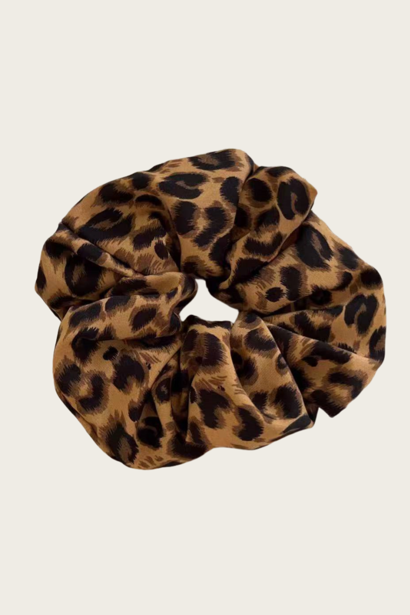 Leopard Print Scrunchies – Wild Animal Hair Rings