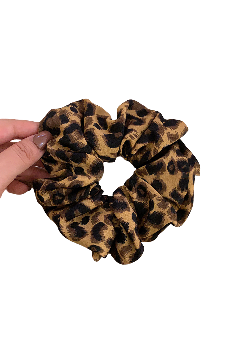 Leopard Print Scrunchies – Wild Animal Hair Rings