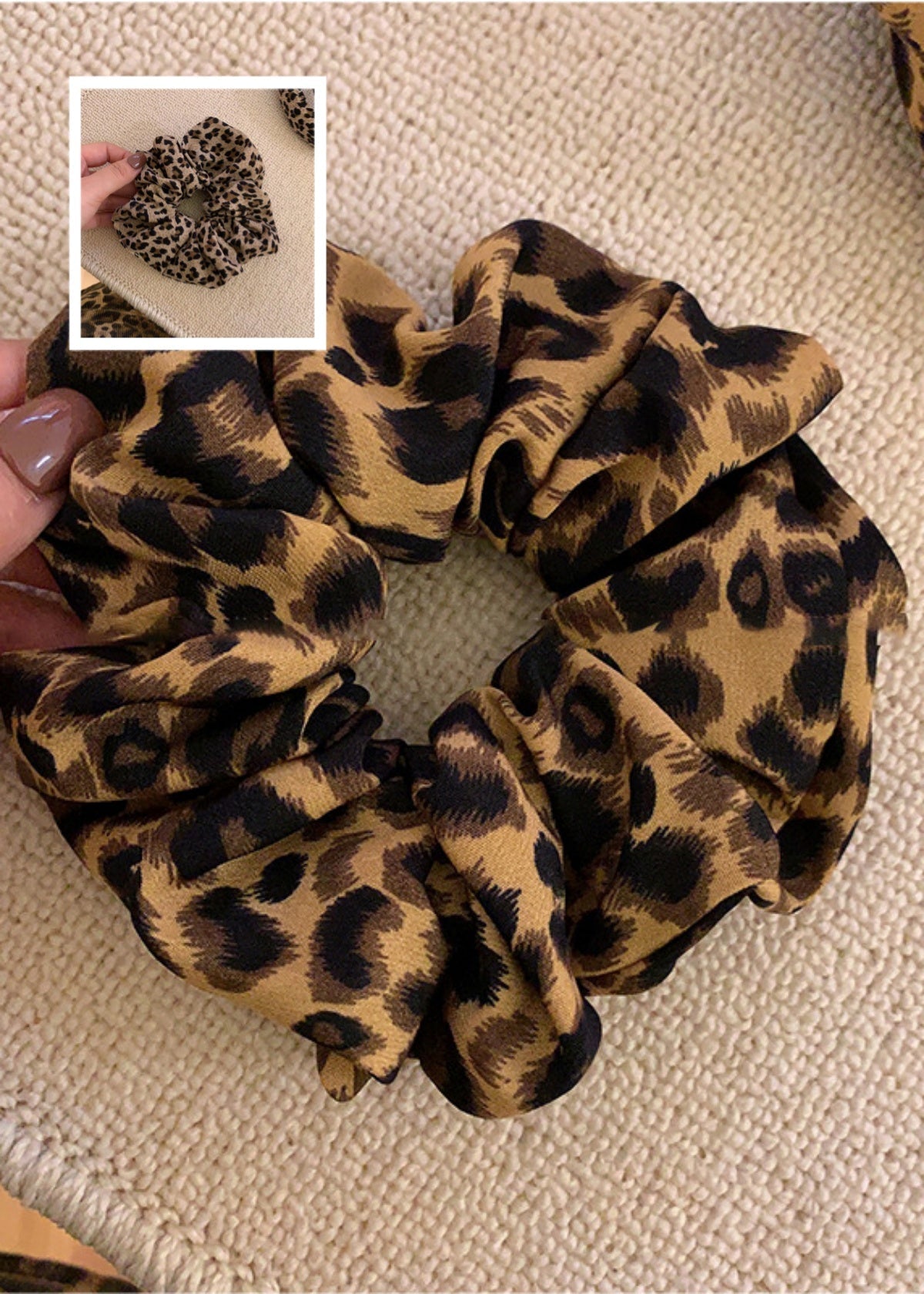 Leopard Print Scrunchies – Wild Animal Hair Rings ?????-Soul Flow Apparel