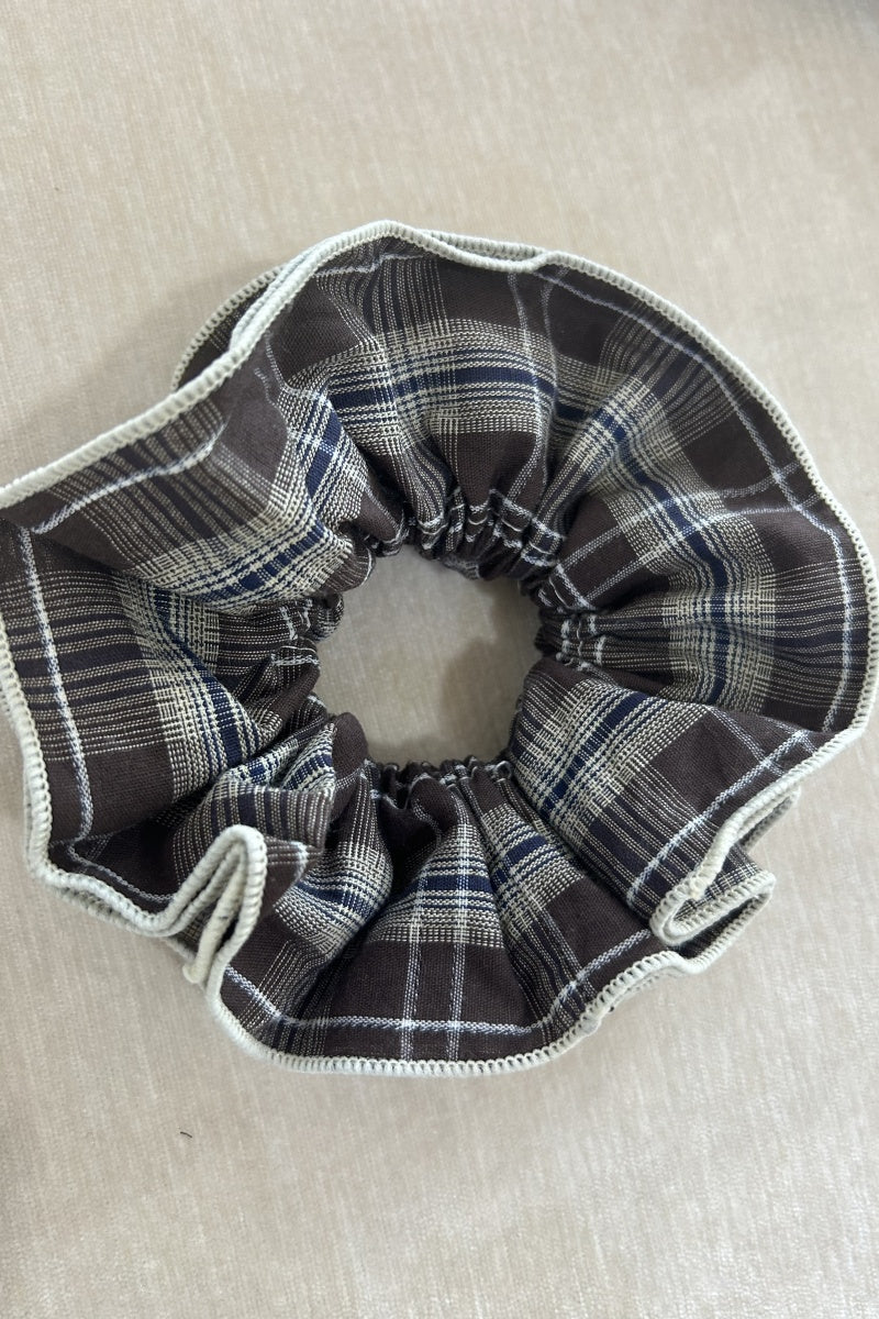 Vintage Stripe Double-Layer Scrunchie – Extra-Large Hair Tie for Women-Soul Flow Apparel