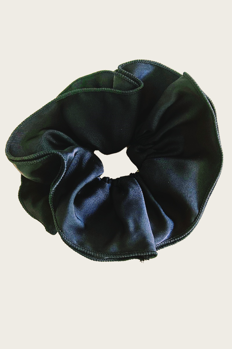 Parisian Satin Scrunchies – Retro Hair Ties with Luxe Feel