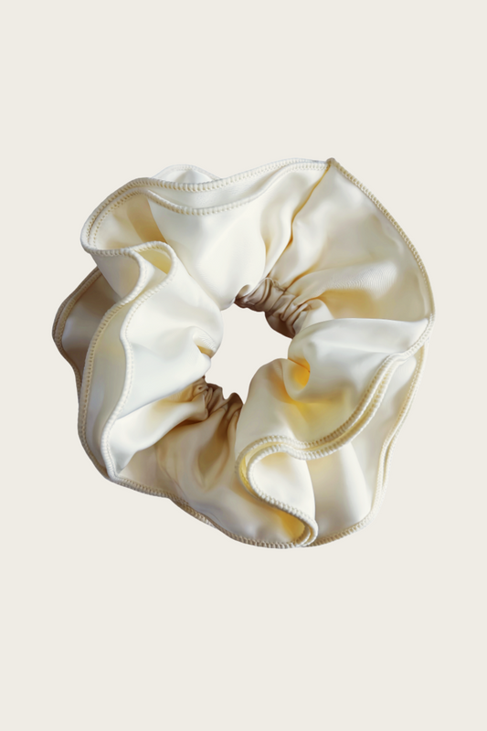 Parisian Satin Scrunchies – Retro Hair Ties with Luxe Feel