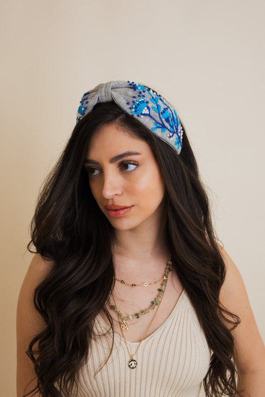 Blossom Embroidered Headband-Soul Flow Apparel