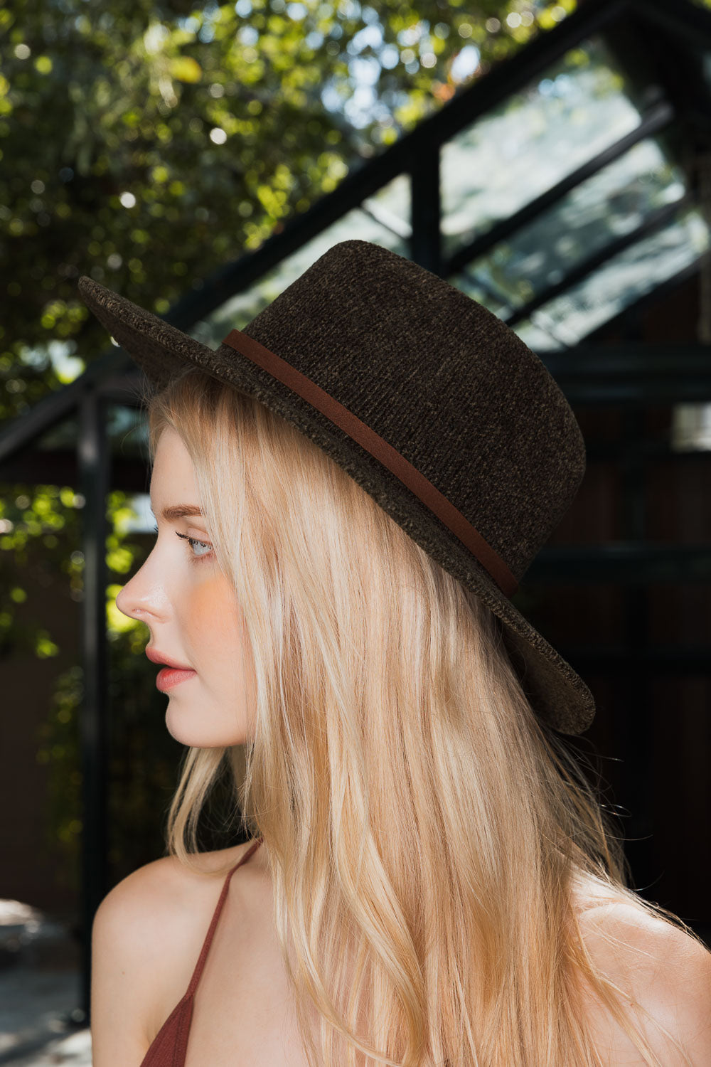 Velvet Peak Corduroy Fedora Hat-Soul Flow Apparel