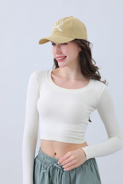 Embroidered Bow Ribbon Baseball Cap – Stylish & Chic??????-Soul Flow Apparel