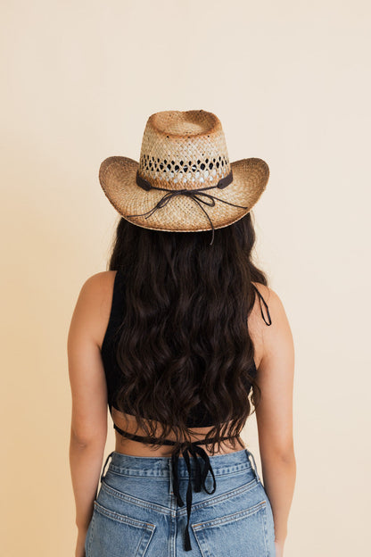 Turquoise Crown Burnt Ombre Western Cowgirl Rancher Hat 🐮 Leto Collection