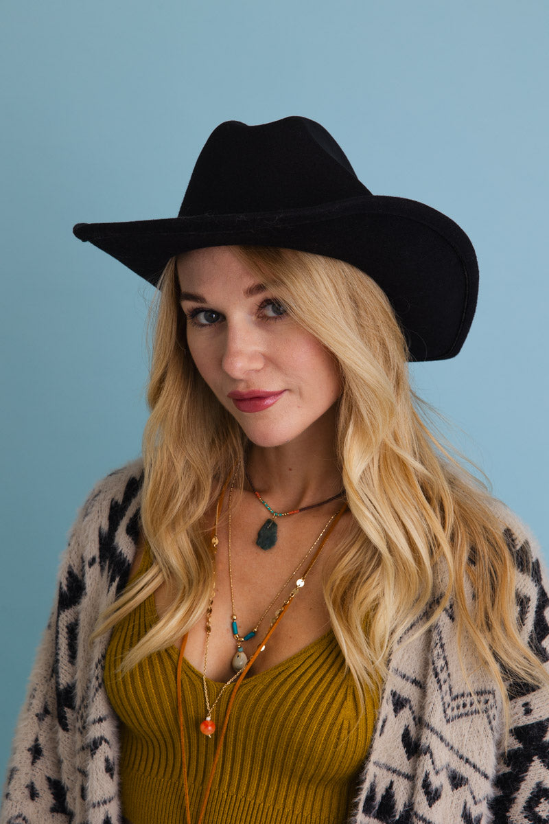 Soul Flow Apparel | Boho Western Love Classic Cowboy Hat