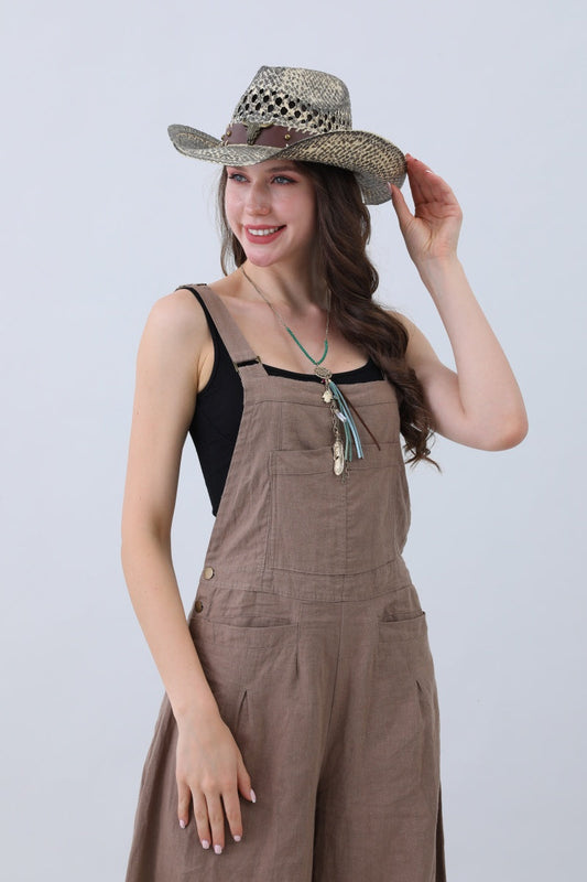 Edgy Ink-Western Hat – Bull Skull Band & Artistic Flair????????-Soul Flow Apparel