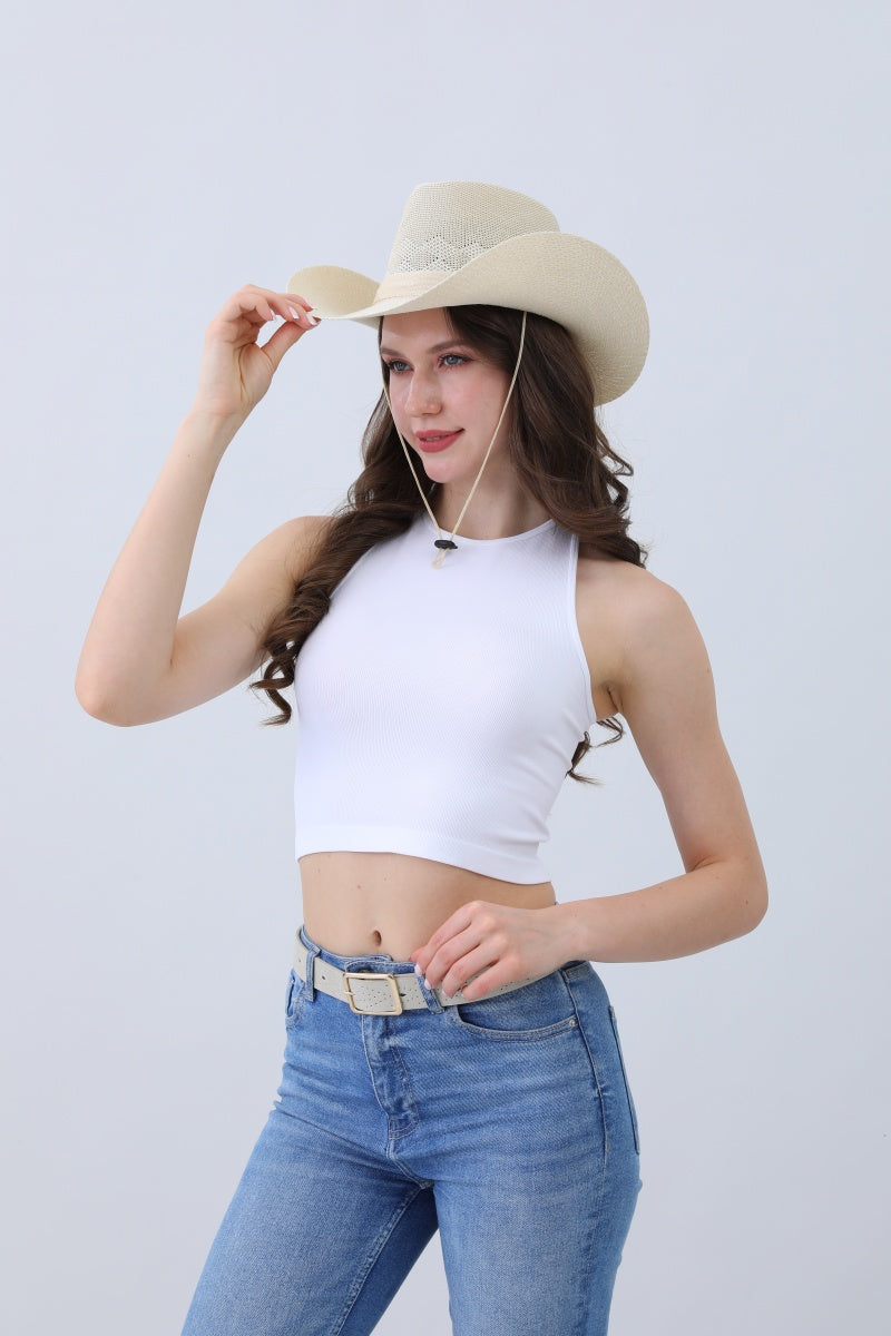 Timeless Solid Cowboy Hat – Vintage Western Essential?????-Soul Flow Apparel
