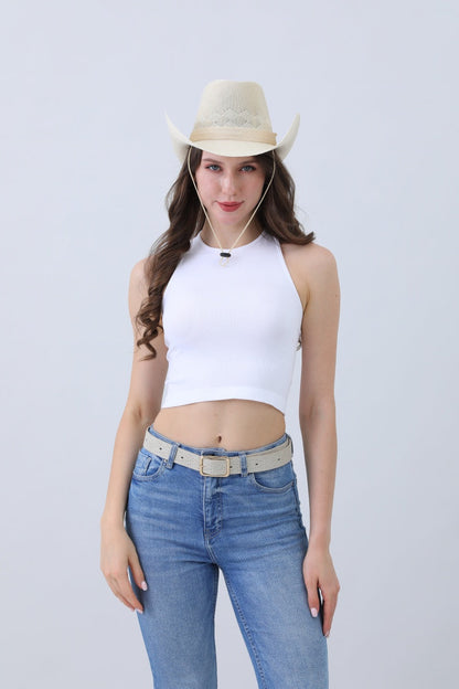Timeless Solid Cowboy Hat – Vintage Western Essential?????-Soul Flow Apparel