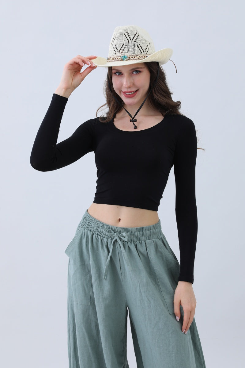 Turquoise Statement Cowboy Hat – Bold Cutout Artistry?????-Soul Flow Apparel