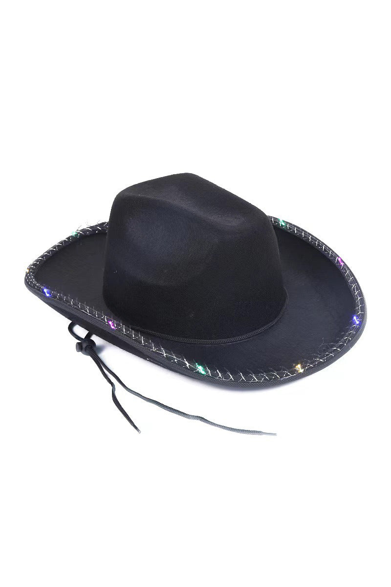 Neon Cowboy Hat – Light-Up Western Party Hat ????????-Soul Flow Apparel