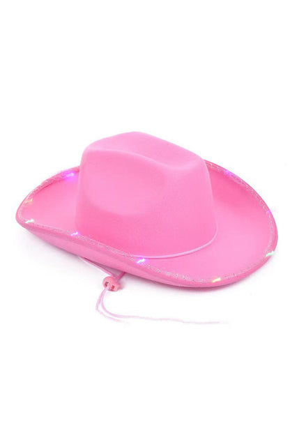 Neon Cowboy Hat – Light-Up Western Party Hat ????????-Soul Flow Apparel