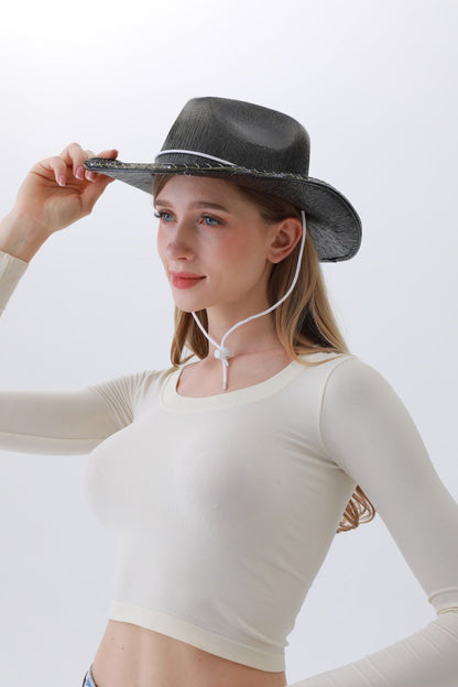 Glow-in-the-Dark Cowboy Hat – Wild West Light-Up Party Hat 🤠✨ Leto Collection