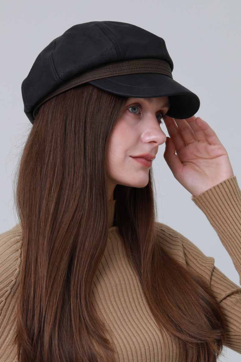 Vintage Military Officer Cap – Classic Lieutenant Style-Soul Flow Apparel