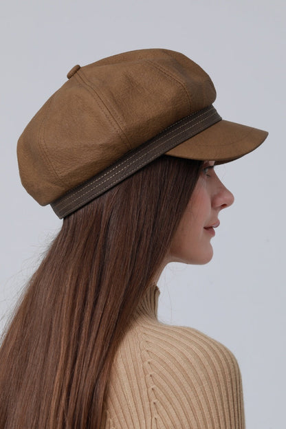 Vintage Military Officer Cap – Classic Lieutenant Style Leto Collection