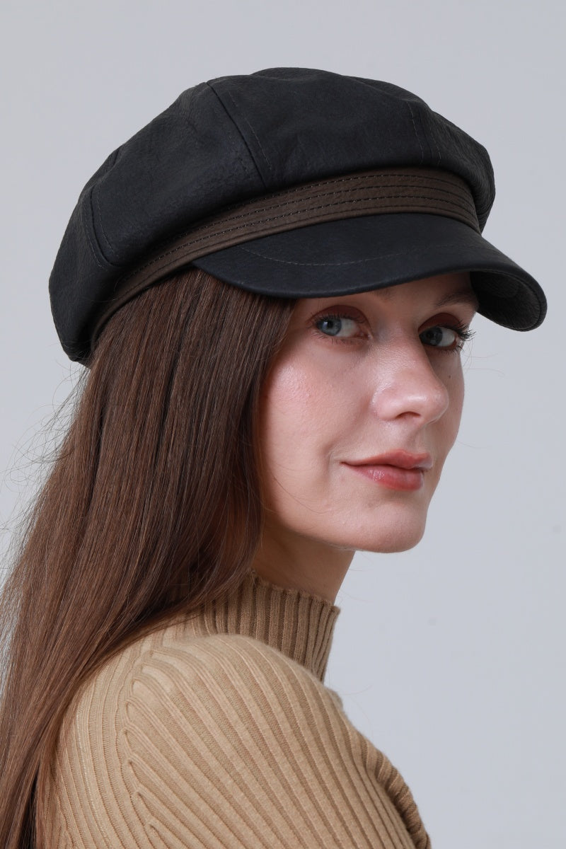 Vintage Military Officer Cap – Classic Lieutenant Style-Soul Flow Apparel
